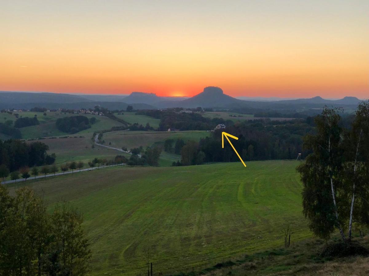 Auszeit Mit Weitblick In Der Saechsischen Schweiz - Kleiner Bauernhof Mit Tieren Und Wallbox Rathmannsdorf Zewnętrze zdjęcie