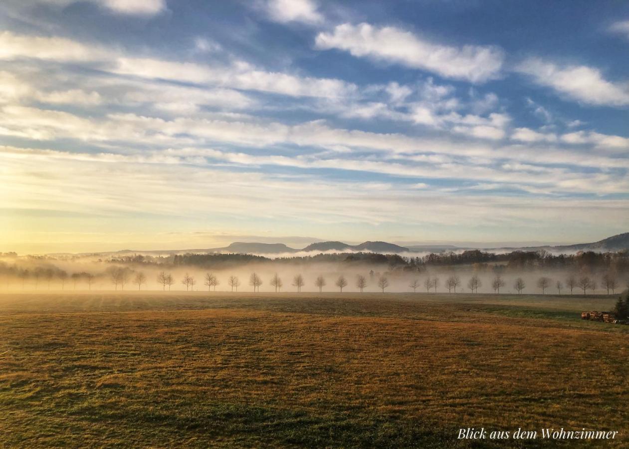 Auszeit Mit Weitblick In Der Saechsischen Schweiz - Kleiner Bauernhof Mit Tieren Und Wallbox Rathmannsdorf Zewnętrze zdjęcie